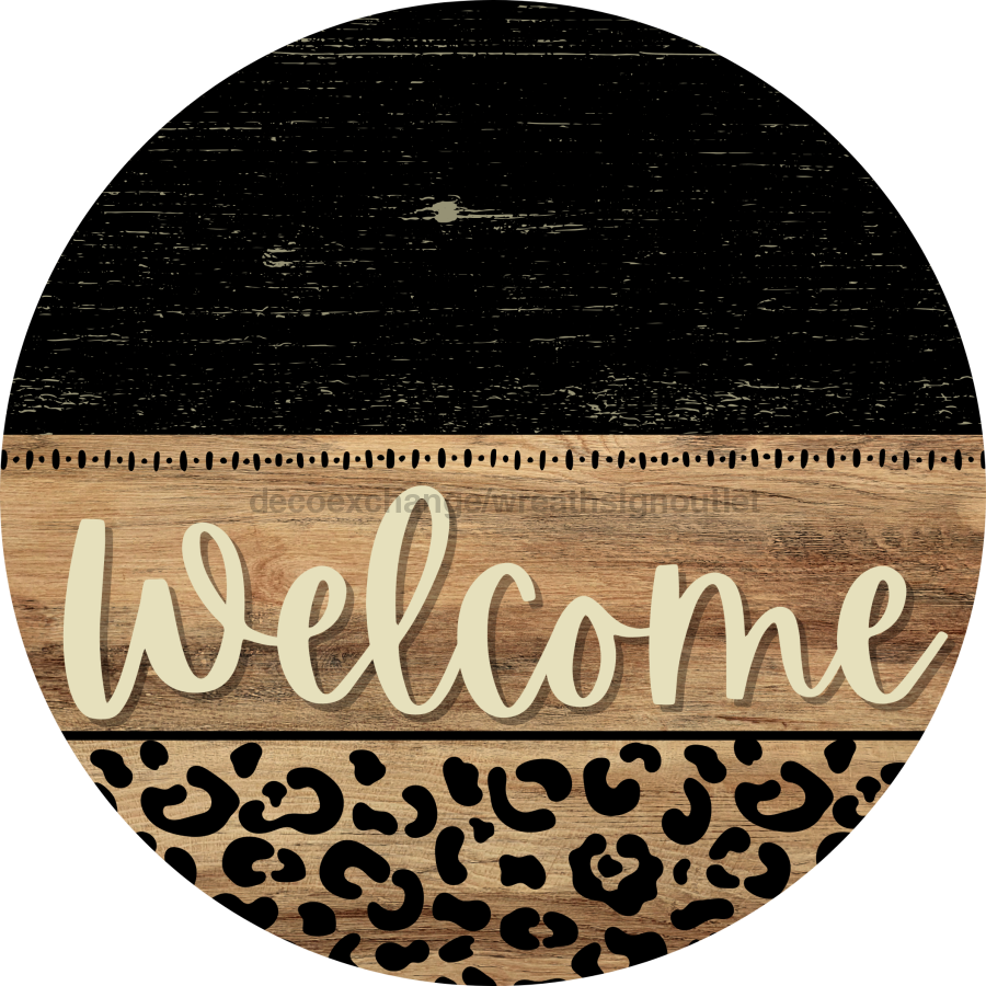 Wooden Welcome Door Hanger, DCO-13714-DH, 18in Wood Sign