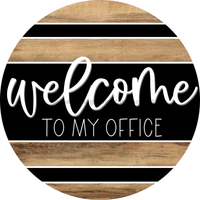 Thumbnail for Wooden Welcome Door Hanger, DCO-13717-DH, 18in Wood Sign