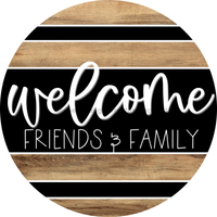 Thumbnail for Wooden Welcome Door Hanger, DCO-13720-DH, 18in Wood Sign