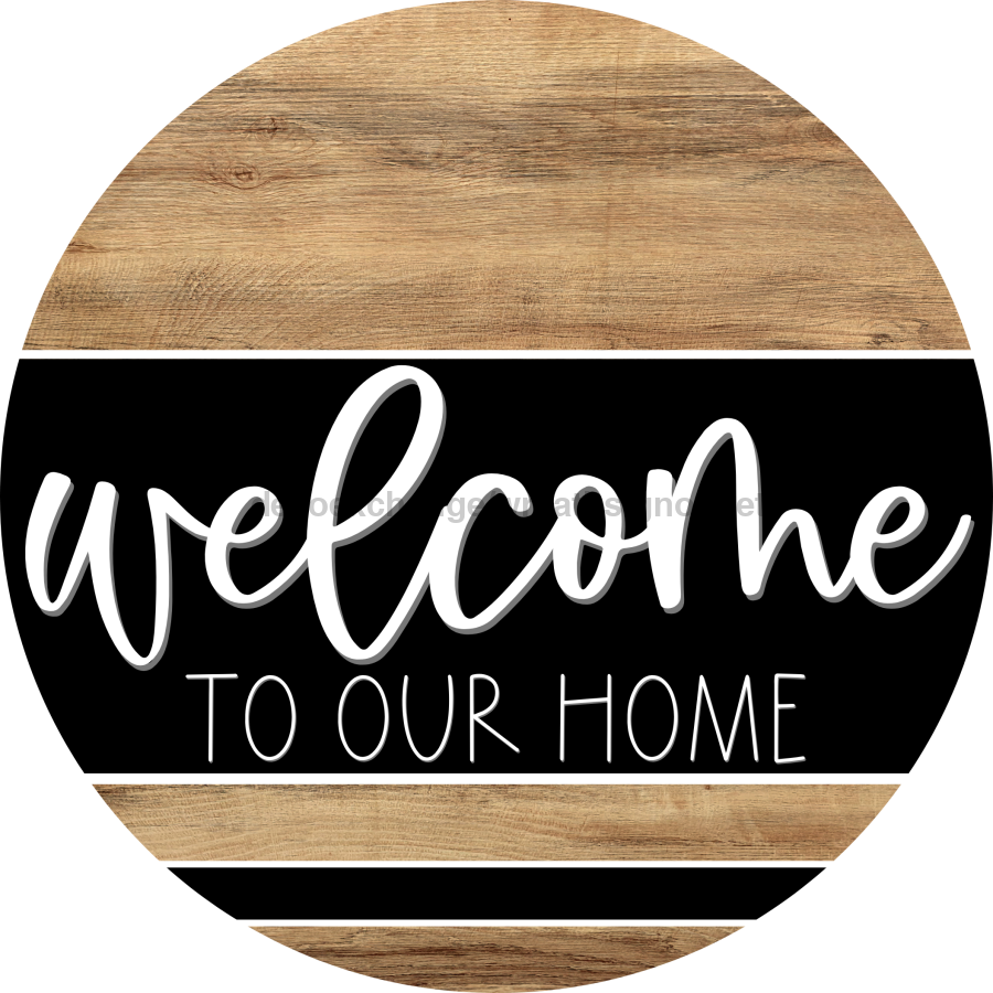 Wooden Welcome Door Hanger, DCO-13724-DH, 18in Wood Sign