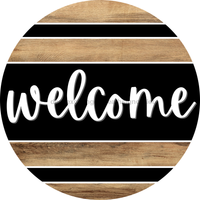 Thumbnail for Wooden Welcome Door Hanger, DCO-13732-DH, 18in Wood Sign