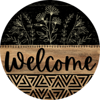 Thumbnail for Wooden Welcome Door Hanger, DCO-13736-DH, 18in Wood Sign