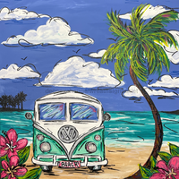 Thumbnail for Beach 10x10" Metal Wreath Sign - CH-009