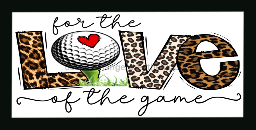Golf 12x6" Metal Wreath Sign - DECOE-137