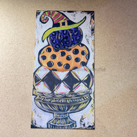 Thumbnail for Halloween / Fall Pumpkin Stack Exclusive 12x6" Metal Wreath Sign - CH-002