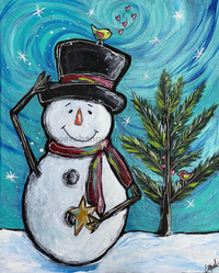 Thumbnail for Winter Snowman 8x10" Metal Wreath Sign - CH-020