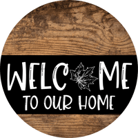 Thumbnail for Wreath Sign Autumn Welcome To Our Home Decoe-2326 For Round 10 Metal