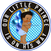 Thumbnail for Wreath Sign, Baby Sign, Prince is Born, Welcome Sign, 10