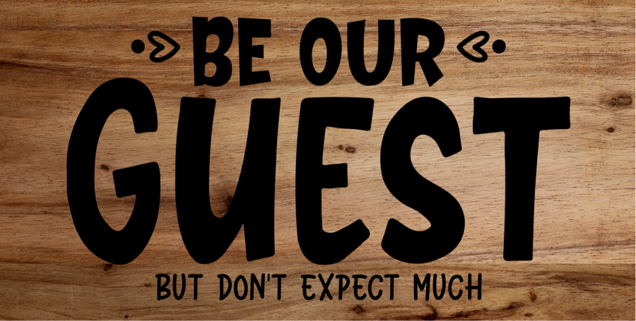 Be Our Guest 6x12" Metal Wreath Sign - DECOE-4220