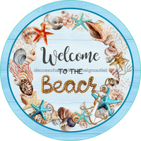 Thumbnail for Wreath Sign, Beach Sign, Welcome To The Beach, 12