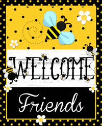 Thumbnail for Wreath Sign, Bee Summer Sign, 8x10