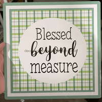 Thumbnail for Wreath Sign, Blessed Beyond Measure Metal Sign 12