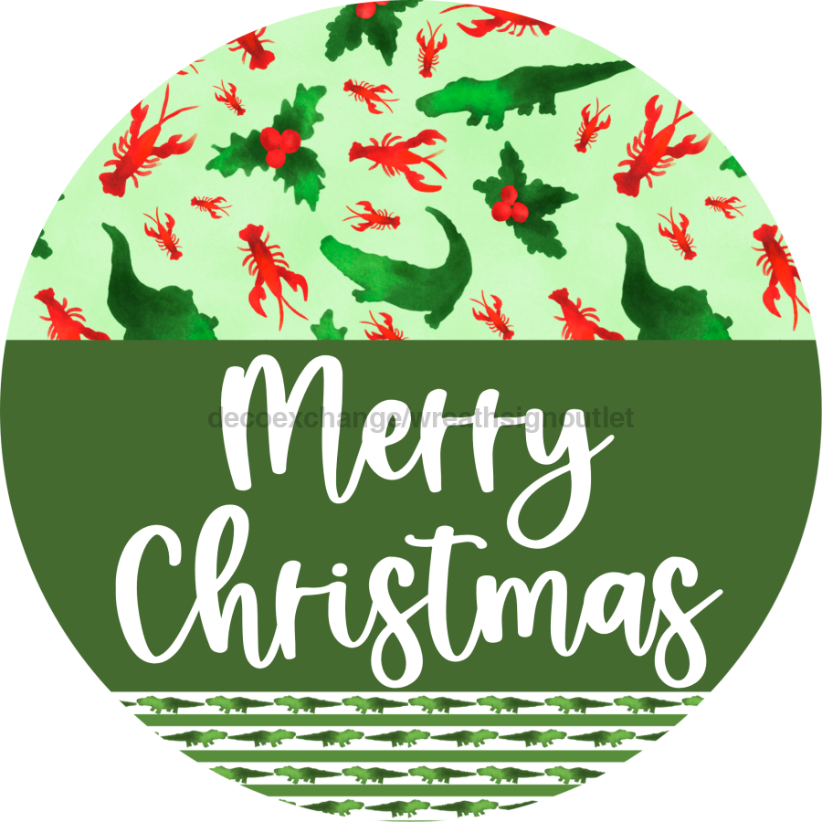 Wreath Sign Cajun Christmas Merry Welcome Gift Decoe-2634 For Round Decoexchange