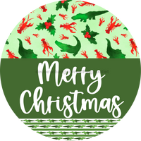 Thumbnail for Wreath Sign Cajun Christmas Merry Welcome Gift Decoe-2634 For Round Decoexchange