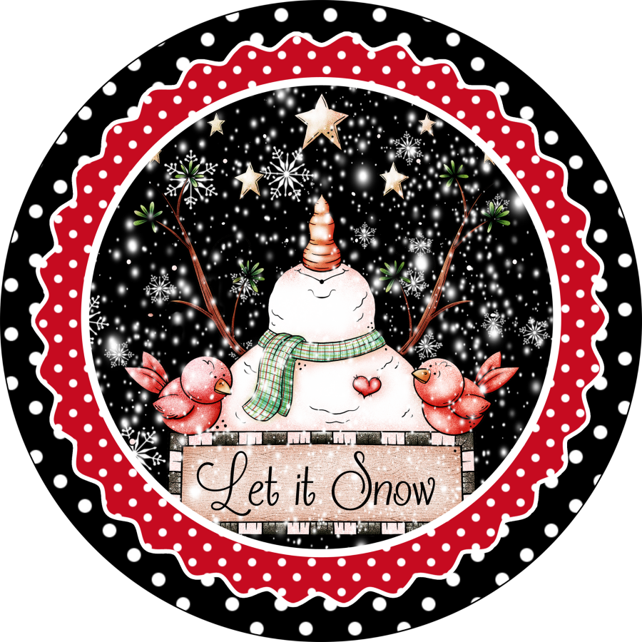 Christmas Black Snowman Looking Up 18" Wood Door Hanger - DECOE-126-DH