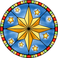 Thumbnail for Wreath Sign, Christmas Star, Christmas Sign, Stained Glass, DECOE-1120, Sign For Wreath, DecoExchange - DecoExchange¬Æ