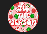 Thumbnail for Wreath Sign, Christmas Sign, Christmas Trees Sign, DECOE-1180, Sign For Wreath, Round Sign, DecoExchange - DecoExchange