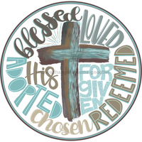 Thumbnail for Cross Religious 18" Wood Door Hanger - DECOE-182-DH