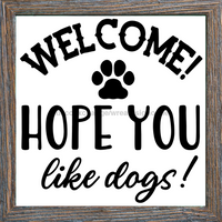 Thumbnail for Dog 10x10" Metal Wreath Sign - DECOE-132
