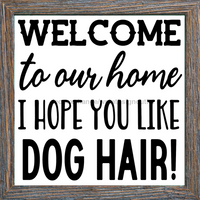 Thumbnail for Dog 10x10" Metal Wreath Sign - DECOE-133
