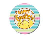 Thumbnail for Wreath Sign, Easter Sign, Yellow Chick Happy Easter Sign, DECOE-467, Sign For Wreath, DecoExchange - DecoExchange