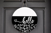 Thumbnail for Wreath Sign, Everyday Sign, Leopard Print sign, DECOE-1124, Sign For Wreath, Door Hanger, DecoExchange - DecoExchange¬Æ