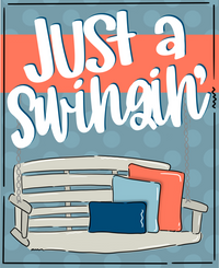 Thumbnail for Everyday Porch Swing 8x10" Metal Wreath Sign - DECOE-191