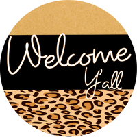 Thumbnail for Everyday Welcome Yall 10" Metal Wreath Sign - DECOE-218