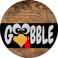 Thumbnail for Wreath Sign Fall Gobble Decoe-2331 For Round 10 Metal
