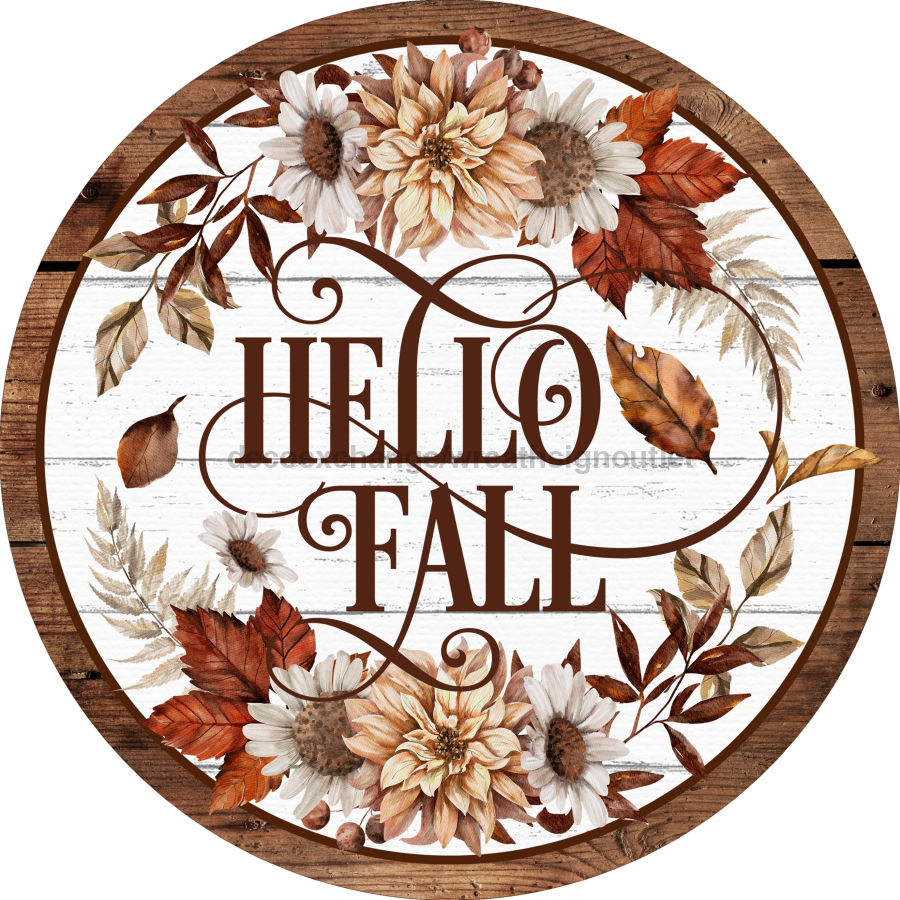 Wreath Sign, Fall Sign, Harvest Sign, DECOE-2113, Sign For Wreath, Round Sign, DecoExchange - DecoExchange¬Æ