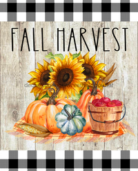 Thumbnail for Wreath Sign, Fall Harvest Sign, Sunflower Fall Sign, 8x10