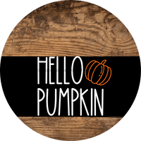 Thumbnail for Wreath Sign Fall Hello Pumpkin Decoe-2341 For Round 10 Metal