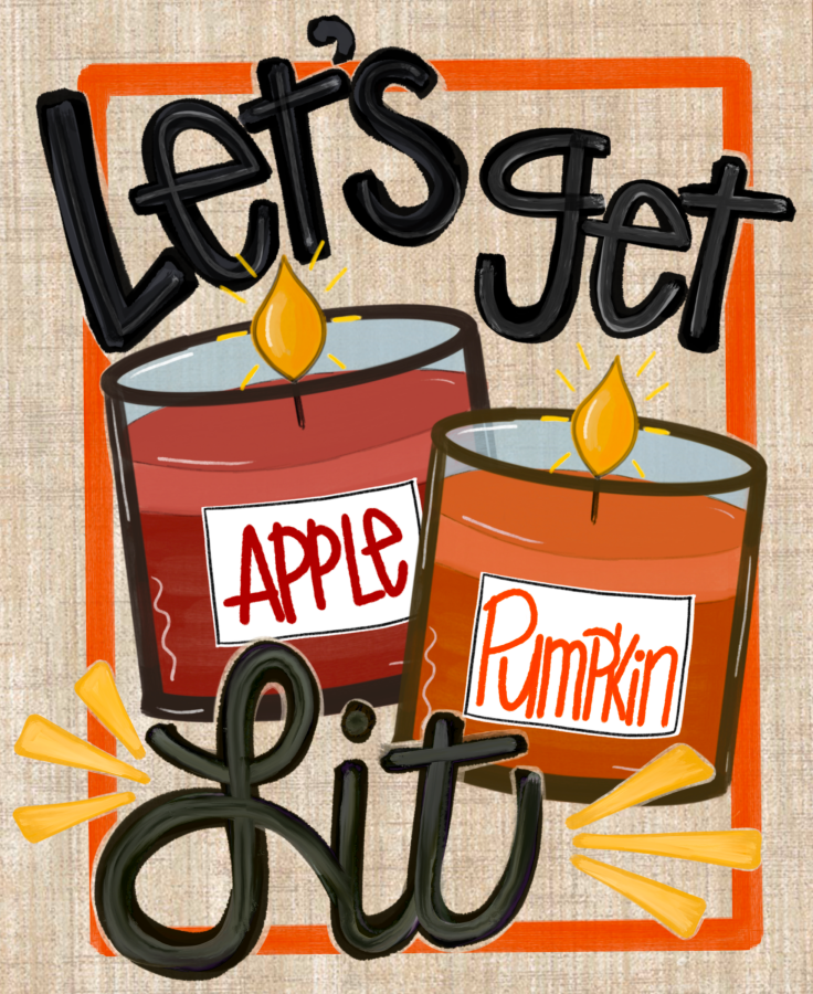 Fall Lets Get Lit Burlap 8x10" Metal Wreath Sign - DECOE-170