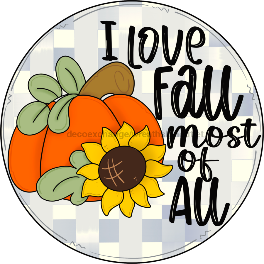 Fall Love 18" Wood Door Hanger - CR-014-DH