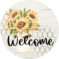 Thumbnail for Wreath Sign, Farmhouse Sign, Sunflower Sign, 10