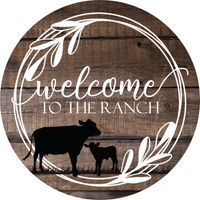 Thumbnail for Wreath Sign, Farmhouse Sign, Welcome Sign, 12