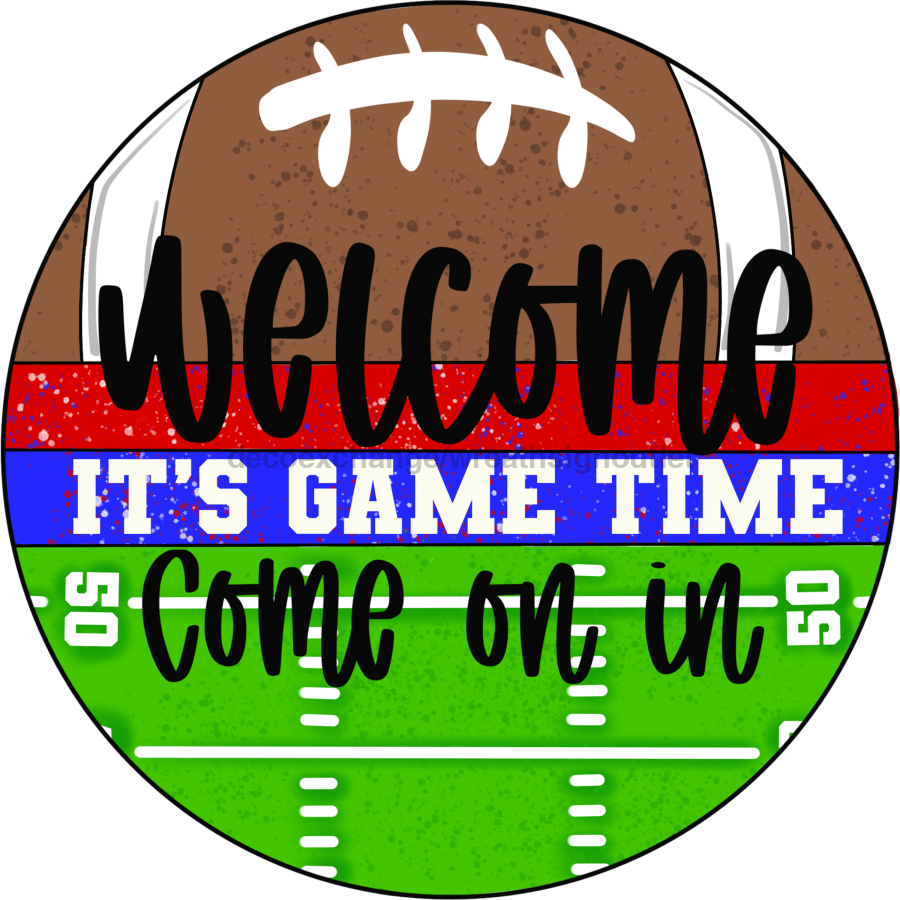 Football 18" Wood Door Hanger - CR-039-DH
