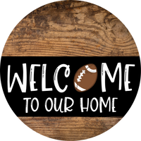Thumbnail for Wreath Sign, Football Sign, Welcome To Our Home Sign, DECOE-2323, Sign For Wreath, Round Sign, DecoExchange - DecoExchange¬Æ