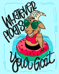 Thumbnail for Wreath Sign, Funny Goat Sign, Pool Sign, 8