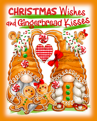 Thumbnail for Wreath Sign, Gingerbread Sign, Christmas Sign, 8x10