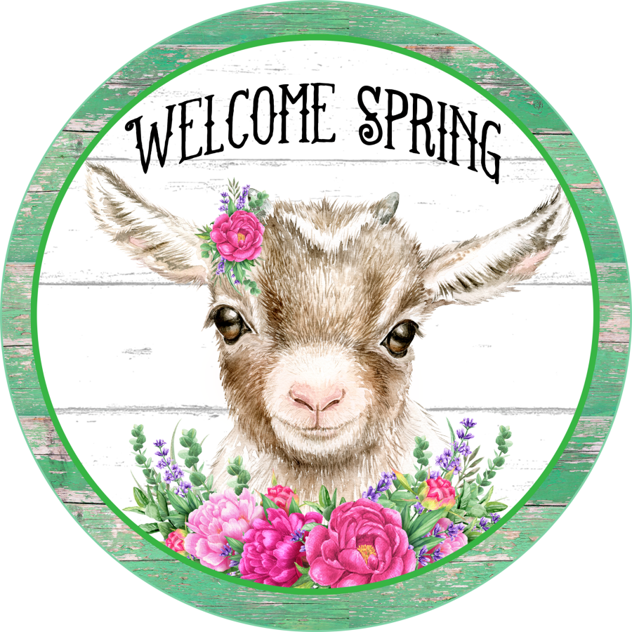 Goat Spring 18" Wood Door Hanger - DECOE-267-DH