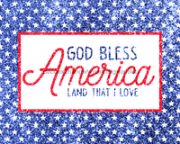 Thumbnail for Wreath Sign, God Bless America Patriotic Sign, 8x10