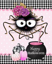 Thumbnail for Halloween Cute Spider 8x10" Metal Wreath Sign - DECOE-2068