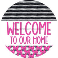 Thumbnail for Wreath Sign Halloween Wreath Sign Ghost Welcome Western Decoe-2371 For Round 10 Metal