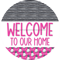 Thumbnail for Wreath Sign Halloween Wreath Sign Ghost Welcome Western Decoe-2371 For Round 12 metal