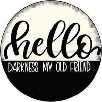 Thumbnail for Halloween Hello Old Friend 18" Wood Door Hanger - CR-015-DH