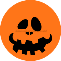 Thumbnail for Wreath Sign, Halloween Sign, Jack-O-Lantern Sign, Halloween Face, DECOE-2078, Sign For Wreath, Round Sign, DecoExchange - DecoExchange¬Æ