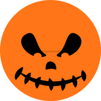 Thumbnail for Wreath Sign, Halloween Sign, Jack-O-Lantern Sign, Halloween Face, DECOE-2079, Sign For Wreath, Round Sign, DecoExchange - DecoExchange¬Æ