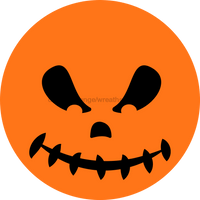 Thumbnail for Wreath Sign, Halloween Sign, Jack-O-Lantern Sign, Halloween Face, DECOE-2079, Sign For Wreath, Round Sign, DecoExchange - DecoExchange¬Æ