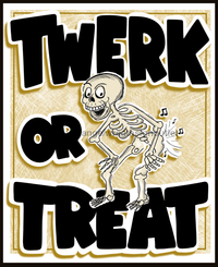 Thumbnail for Wreath Sign, Halloween - Twerk Or Treat 8x10